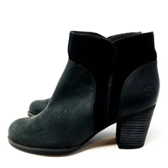 NEW Timberland Black Rudston Suede Leather Chelsea Ankle Boots - Size 8.5 - Picture 2 of 7